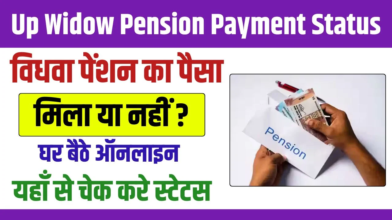 Up Widow Pension Payment Status Check: Check widow pension money sitting at home, see full information here