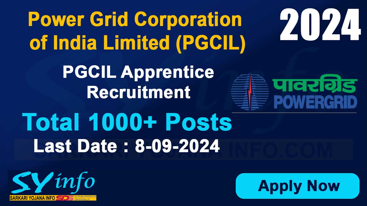 PGCIL Apprentice Recruitment 2024: Power Grid Corporation of India Limited (PGCIL) has Recently Invited for Apprentice Post Recruitment Online Form 2024.